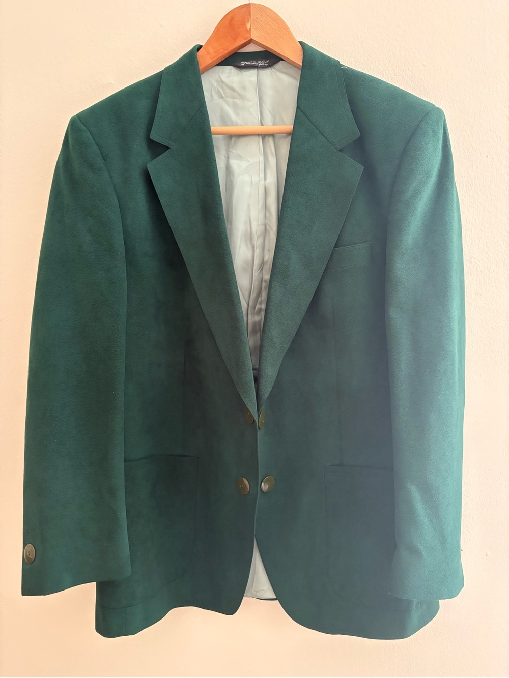 Vintage green Ultrasuede sport coat